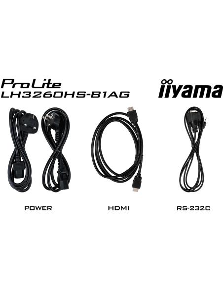 iiyama ProLite LH3260HS-B1AG 32" Pantalla Interactiva VA FullHD Negro