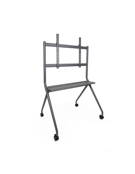 TooQ FS20205M-B Soporte de Suelo con Ruedas para Pantallas 50 - 86" Máx. 120 Kg Gris