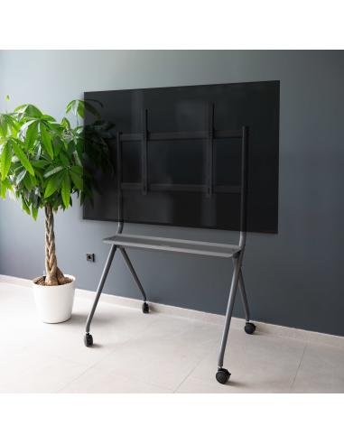 TooQ FS20205M-B Soporte de Suelo con Ruedas para Pantallas 50 - 86" Máx. 120 Kg Gris