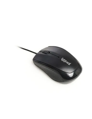 Iggual IGG316849 COM-BASIC Ratón Óptico 800DPI Negro