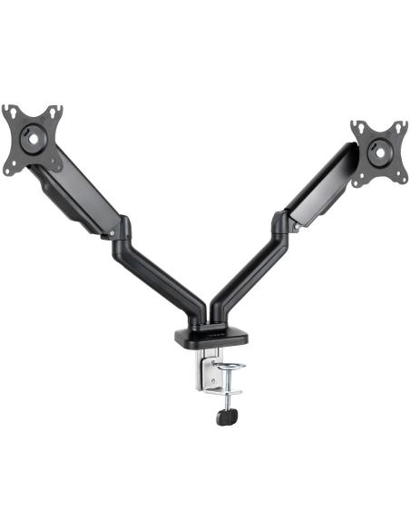 TooQ DB5132TNR-B Soporte de Mesa para 2 Pantallas 17"-32" Máx. 9Kg Negro