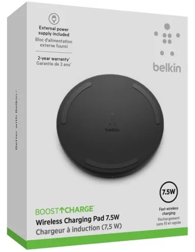 Belkin BoostCharge WIA001VFBK Base de Carga 10W Negra