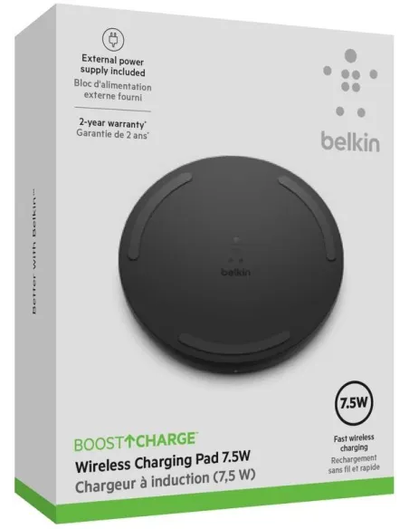 Belkin BoostCharge WIA001VFBK Base de Carga 10W Negra