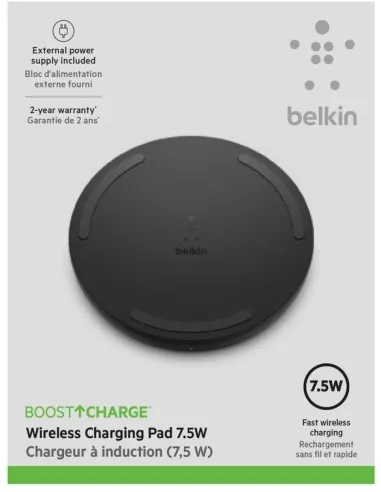 Belkin BoostCharge WIA001VFBK Base de Carga 10W Negra
