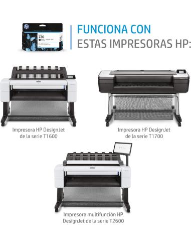 HP 730 P2V73A Cartucho de Tinta Negro