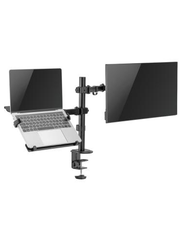 Ewent EW1519 Soporte para Monitor/TV hasta 32" y Ordenador Portátil hasta 15.6" Negro