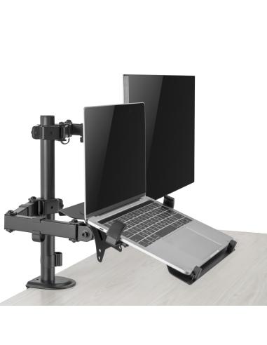 Ewent EW1519 Soporte para Monitor/TV hasta 32" y Ordenador Portátil hasta 15.6" Negro