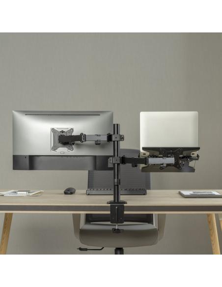 Ewent EW1519 Soporte para Monitor/TV hasta 32" y Ordenador Portátil hasta 15.6" Negro