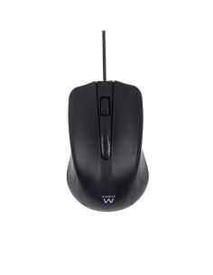Ewent EW3300 Ratón Óptico Ambidextro USB 1000DPI Negro-1370352