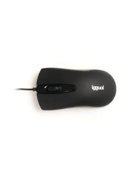 iggual IGG317648 COM-BUSINESS-1200DPI Ratón Óptico Negro