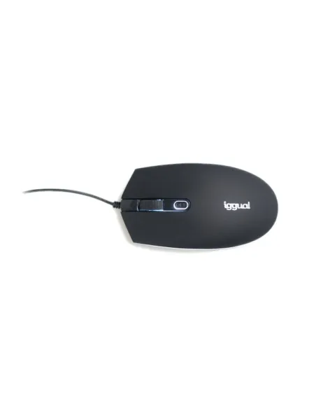 iggual IGG317624 COM-LED-1600DPI Ratón Óptico Negro
