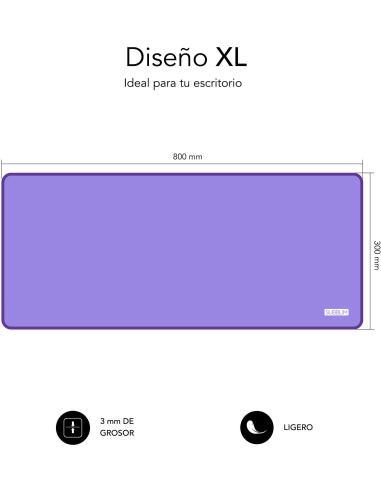 Subblim Harmony Pack Ratón Inalámbrico + Alfombrilla Gaming XL Púrpura