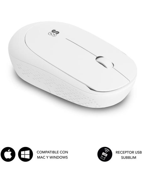 Subblim Harmony Pack Ratón Inalámbrico + Alfombrilla Gaming XL Púrpura