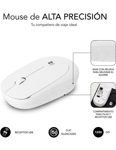 Subblim Harmony Pack Ratón Inalámbrico + Alfombrilla Gaming XL Púrpura