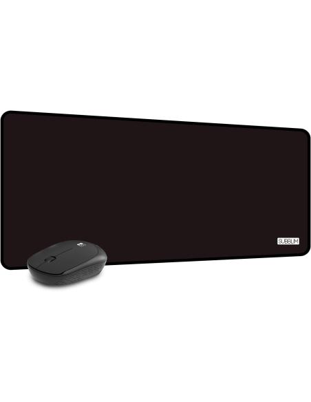 Subblim Harmony Pack Ratón Inalámbrico + Alfombrilla Gaming XL Negro
