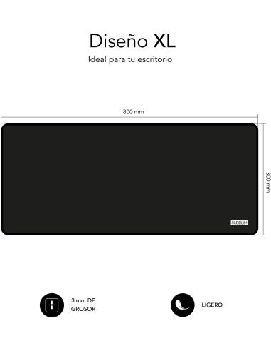 Subblim Harmony Pack Ratón Inalámbrico + Alfombrilla Gaming XL Negro