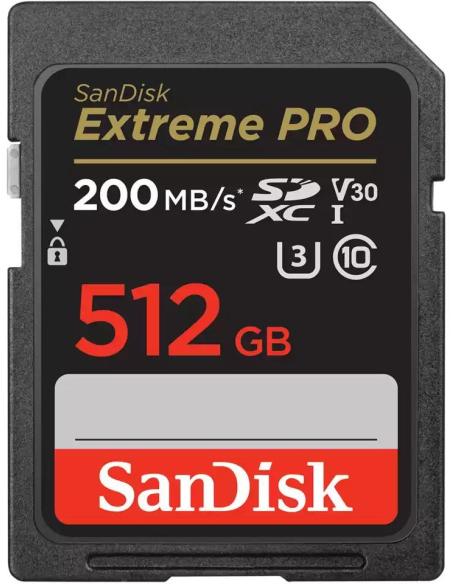 SanDisk Extreme PRO 512GB SDXC UHS Clase 10
