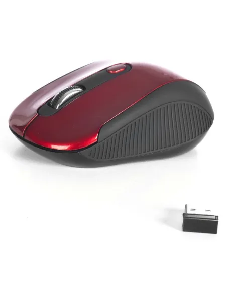 NGS HAZE Ratón Inalámbrico 800/1600 DPI Rojo