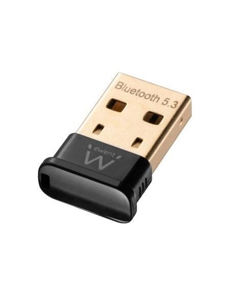 Ewent EW1085 Micro Adaptador Inalámbrico USB Bluetooth 5.3 Banda Única Negro