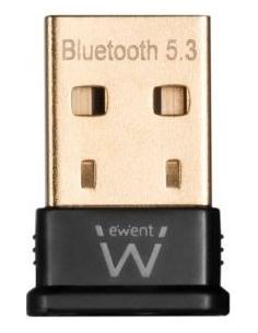 Ewent EW1085 Micro Adaptador Inalámbrico USB Bluetooth 5.3 Banda Única Negro-39736