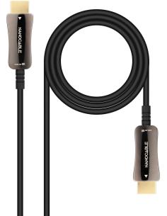 Nanocable 10.15.2110 Cable HDMI V2.1 AOC 8K@60Hz 4K@120Hz 48Gbps Macho a Macho 10 M Negro-1369678