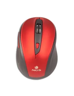 NGS Evo Mute Red Ratón Inalámbrico Rojo