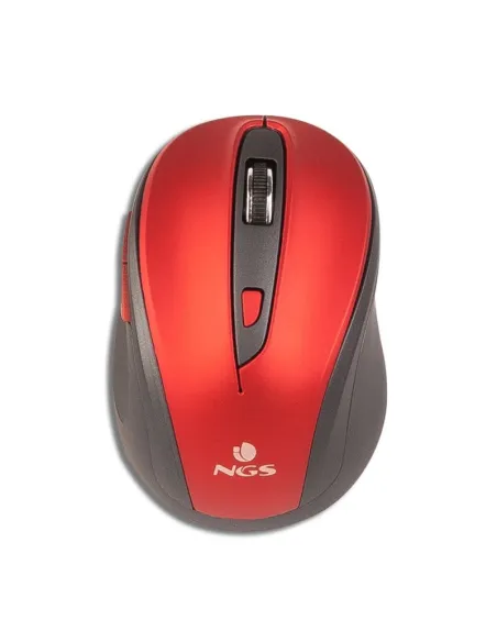 NGS Evo Mute Red Ratón Inalámbrico Rojo