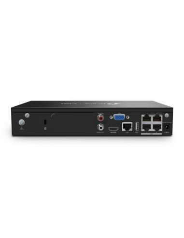 TP-Link VIGI NVR1004H-4P Grabador de Video en Red (NVR) 4 canales Negro