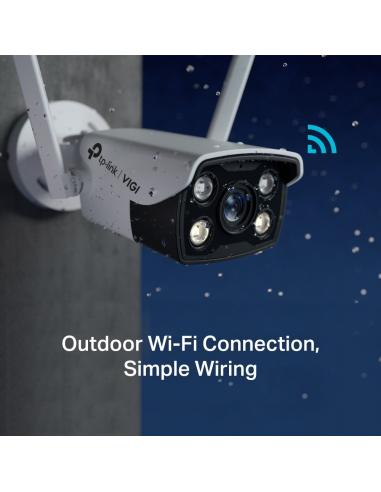 TP-Link VIGI C340-W Full-Color Cámara de Videovigilancia de Exterior Tipo Bullet IP66 4mm 4MP Blanca