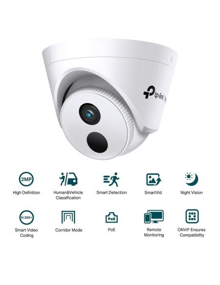 TP-Link VIGI C420I Cámara de Videovigilancia de Interior Tipo Turret 2.8mm 2MP Blanca