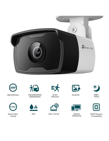 TP-Link VIGI C330I Cámara de Videovigilancia de Exterior Tipo Bullet IP67 6mm 3MP Blanca