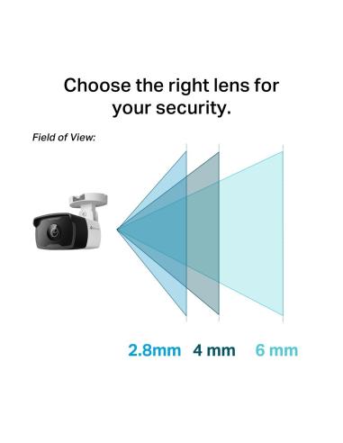 TP-Link VIGI C330I Cámara de Videovigilancia de Exterior Tipo Bullet IP67 4mm 3MP Blanca