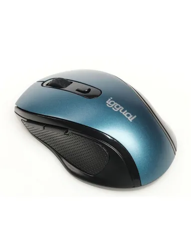iggual Ratón inalámbrico ERGONOMIC-M-1600DPI azul