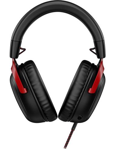 HyperX Cloud III Auriculares Gaming Multiplataforma Rojo/Negros