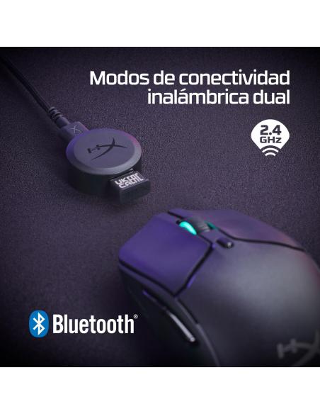 HyperX Pulsefire Haste 2 Wireless Ratón Gaming Inalámbrico RGB 26000 DPI Negro