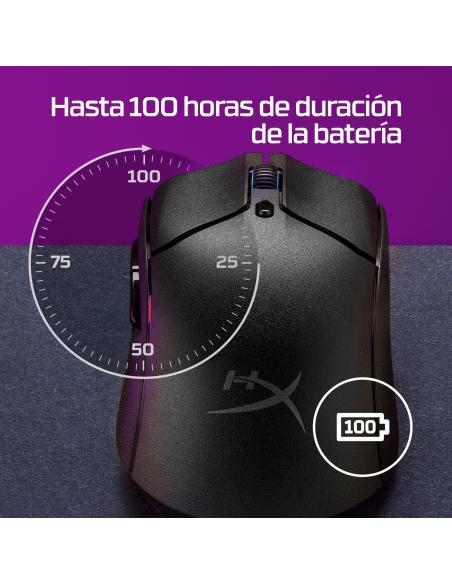 HyperX Pulsefire Haste 2 Wireless Ratón Gaming Inalámbrico RGB 26000 DPI Negro