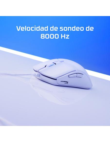 HyperX Pulsefire Haste 2 6N0A8AA Ratón Gaming Blanco