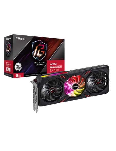 ASRock Radeon RX 7600 Phantom Gaming OC Edition 8GB