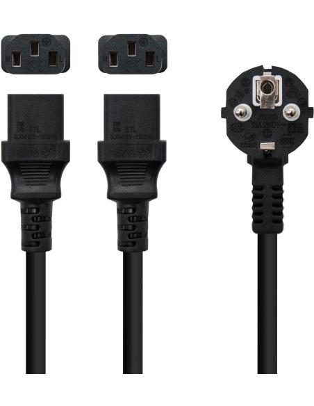 Nanocable 10.22.0100 Cable de Alimentación 1.8 M Negro