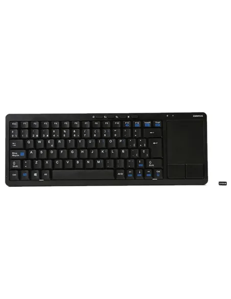 Omega OKB004BES Teclado Wireless Multimedia con Touchpad Negro