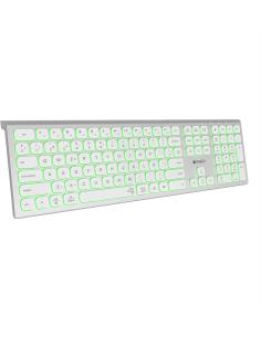 Subblim SUBKB-3MIE300 Teclado Inalámbrico Bluetooth/2.4GHz Master Iluminado Blanco/Plata-1368526
