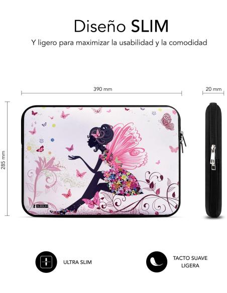 Subblim Trendy Sleeve Neo Hada Funda para Portátil hasta 15.6"