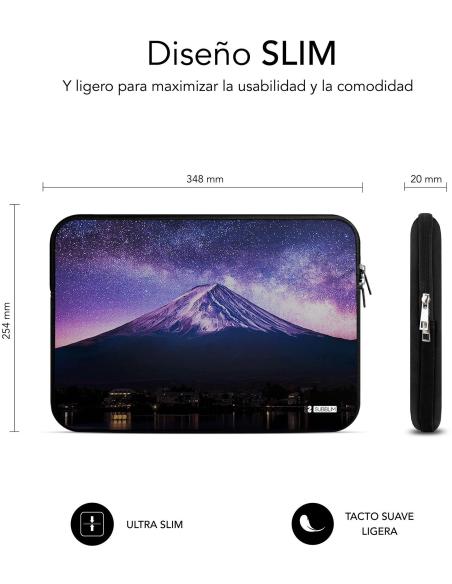 Subblim Trendy Sleeve Neo Mountain Funda para Portátil hasta 14"