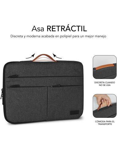 Subblim SUBLS-AP36001 Mochila para Portátil hasta 14" Gris Oscura