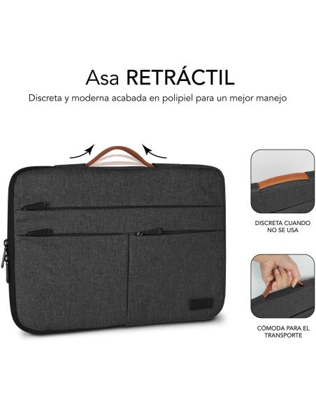 Subblim SUBLS-AP36001 Mochila para Portátil hasta 14" Gris Oscura