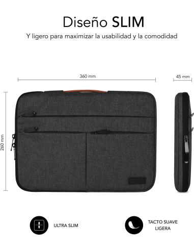 Subblim SUBLS-AP36001 Mochila para Portátil hasta 14" Gris Oscura
