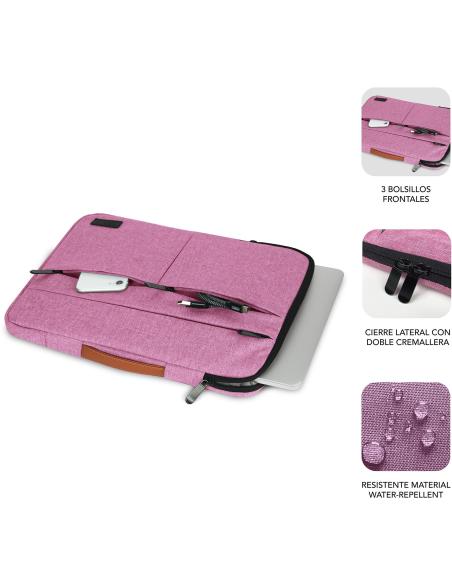 Subblim Air Padding 360 Sleeve Rosa Funda para Portátil de 15.6"