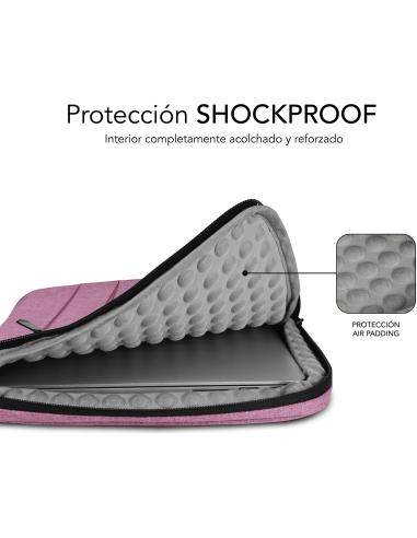 Subblim Air Padding 360 Sleeve Rosa Funda para Portátil de 15.6"