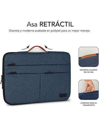 Subblim Air Padding 360 Sleeve Blue Funda para Portátil de 15.6"
