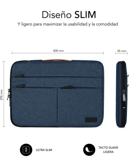 Subblim Air Padding 360 Sleeve Blue Funda para Portátil de 15.6"